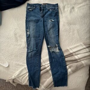 Joe’s jeans distressed high rise skinny